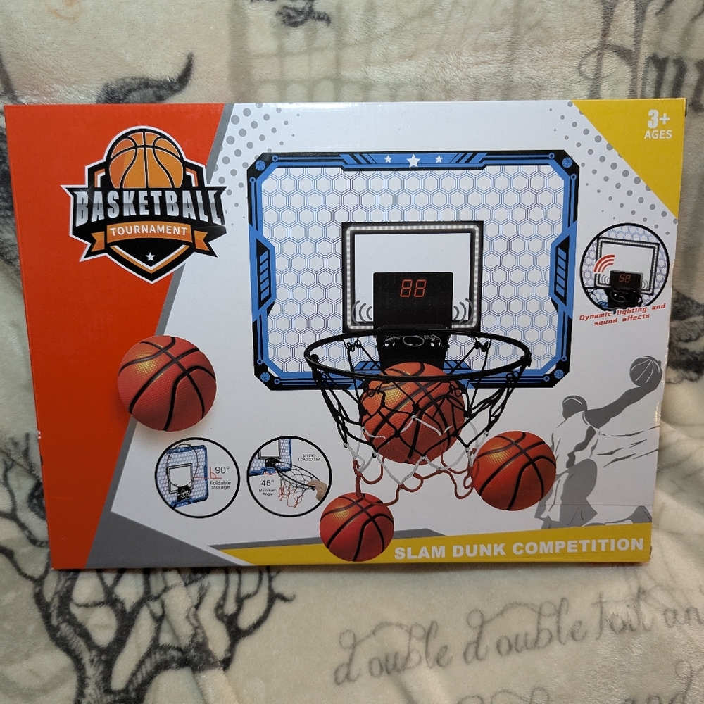 Slam Dunk Competition Game - Red and Black, Indoors, Electronic, New